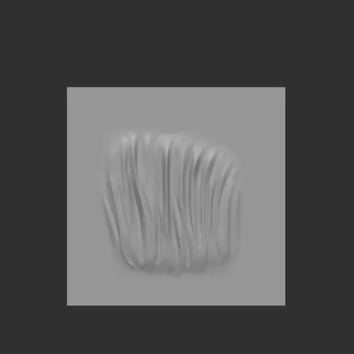 NS Stylized male hair surface light