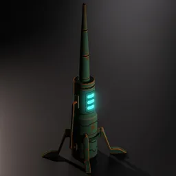 Sci-Fi Orbital Landing Beacon