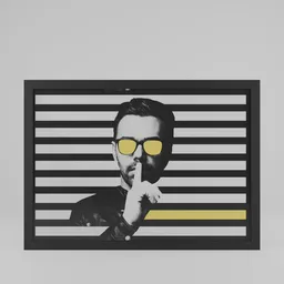 Sunglasses Against Photo Frame