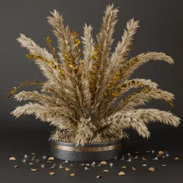 SJ-handcrafted pampas woven display