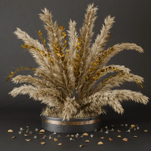 SJ-handcrafted pampas woven display