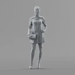 Lowpoly Female Standing