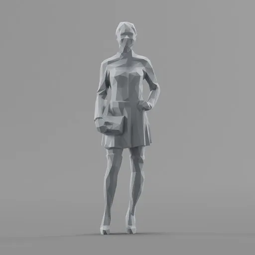 Lowpoly Female Standing