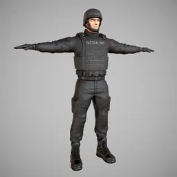 Special Unit Soldier - Game Ready Character