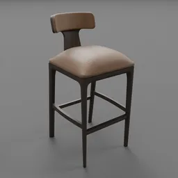 Ligne Fabric Bar and Counter Stool