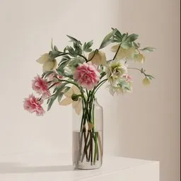 Soft Bloom Glass Vase