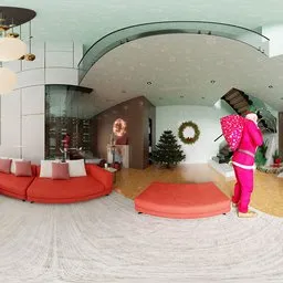 Christmas Living Room Interior