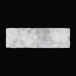 Detailed texture of a 3D scanned pavers and gravel path, optimized for Blender rendering.