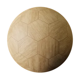 Hexagonal Wood Panel