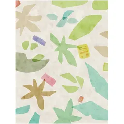 Playful Pastel Cutouts Carpet