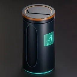 Sci-fi Trash bin