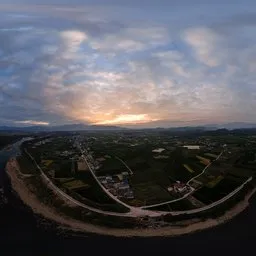 Cloudy during the day, sunset