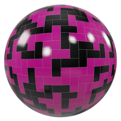 Pink black Tiles