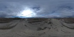 Overcast Day Over a Riverbed