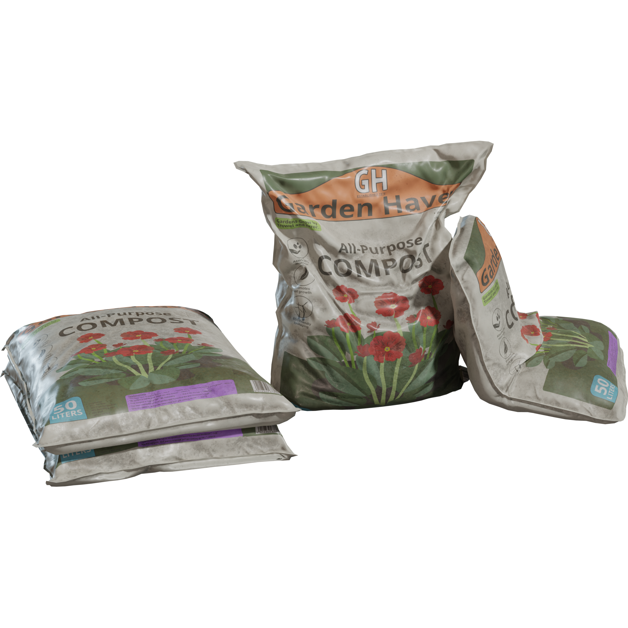 Compost Bags FREE 3D Miscellaneous models BlenderKit