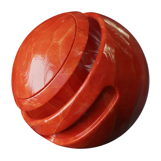 Crystal red glass