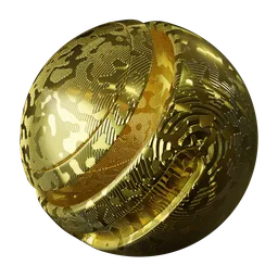 Procedural Musgrave texture on a metallic finish for PBR shading in Blender 3D, versatile single-node configuration.