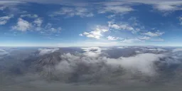 Aerial Cloud Mountain Landscape