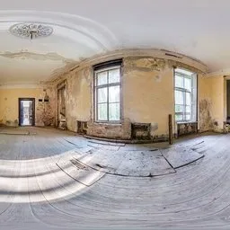 Abandoned hall during daytime