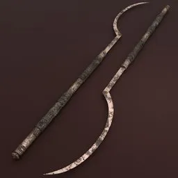 Copper Ceremonial Polearm Dirty