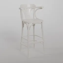 135 Barstool S110 - Light White