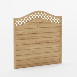 "Get the perfect blend of elegance and simplicity with this wooden lattice fence 3D model for Blender 3D. Featuring white sweeping arches and a smooth surface render, this fence adds a touch of precisionist beauty to your virtual projects. Download from BlenderKit today!"