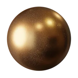 Glittery gold PBR material texture for 3D rendering in Blender and other applications.