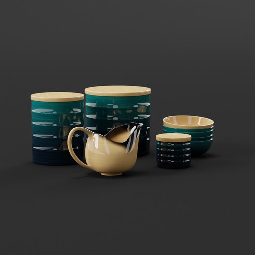 Pots Green Complete Set