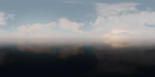 Golden Dusk Clouds HDRI