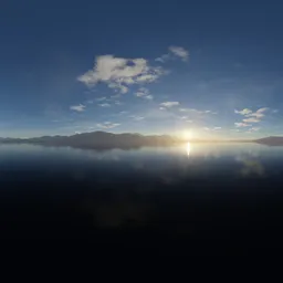 Cloudy Landscape Sunset Sky