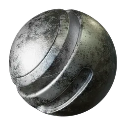 Rough silver metal