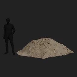 "Highly detailed 3D model of pile of rubble for Blender 3D. Perfect for scenarios involving city reconstruction. Created with BlenderKit."