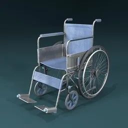 Classic Steel Hospital Wheelchair