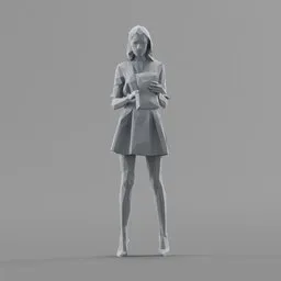 Lowpoly Female Standing