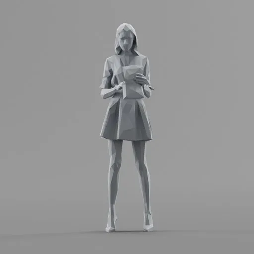Lowpoly Female Standing