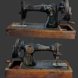 Antique Worn Sewing Machine