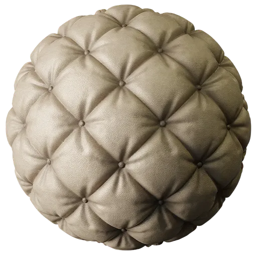 Quilted Leather Off White