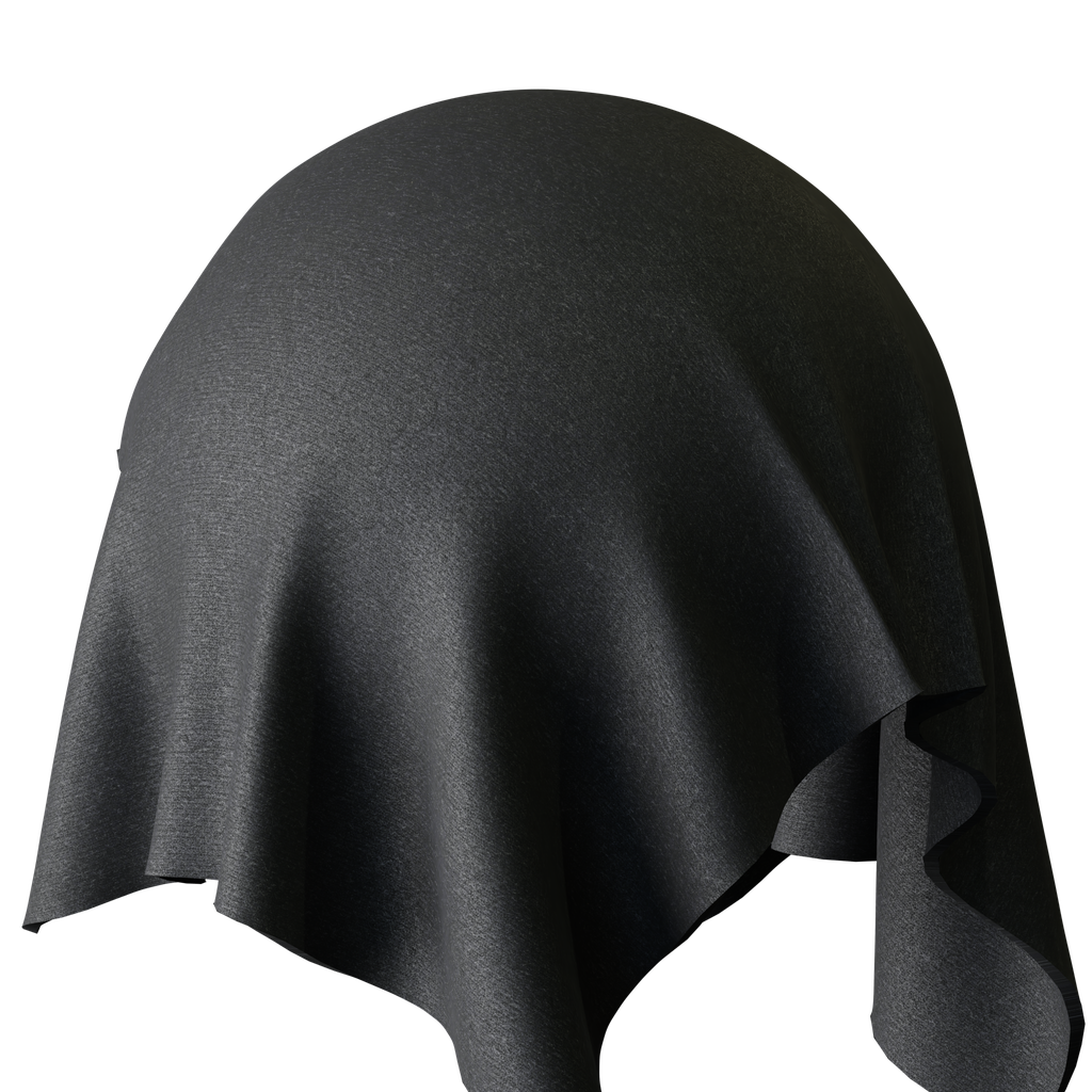 BlenderKit | Download the FREE Black knitted cotton material