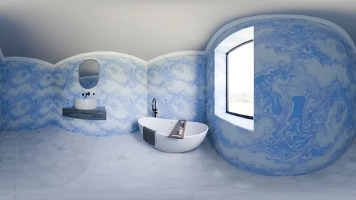 Blue Marble Bathroom
