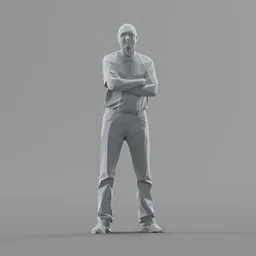 Lowpoly Male Standing