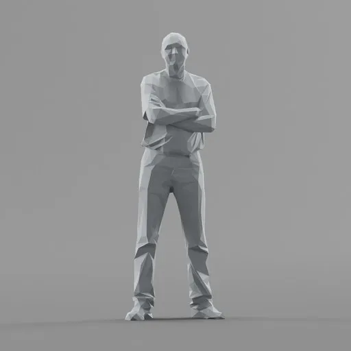 Lowpoly Male Standing