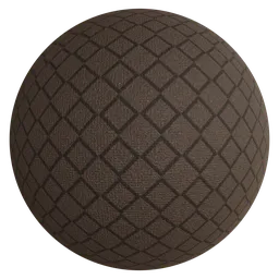 High-resolution 4K PBR carpet texture with diamond pattern for Blender 3D and other applications.