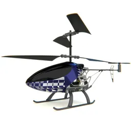 High-quality 3D Blender model showcasing a toy RC helicopter with sleek design and intricate details, ideal for simulation.