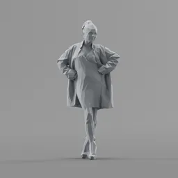 Lowpoly Female Standing