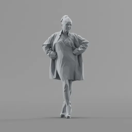 Lowpoly Female Standing