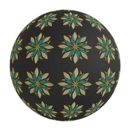 Vibrant floral mandala  wallpaper