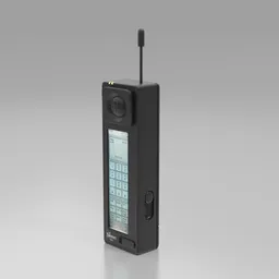 "3D model of IBM Simon, the world's first smartphone manufactured in 1994, created in Blender 3D. The model features a distinctive hourglass slim body and keypad. Perfect for vintage device enthusiasts and history buffs. "