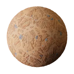 Mars Planet Red Sand Exposed Rocky Soil