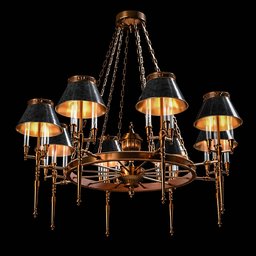 Vintage bronze chandelier