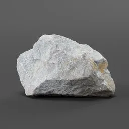 "Blue stone: high-quality 3D model for Blender 3D. Features a realistic digital illustration of a rock with a white finish found at Mendlovo namesti. Perfect for environment elements in 3D renders and games."